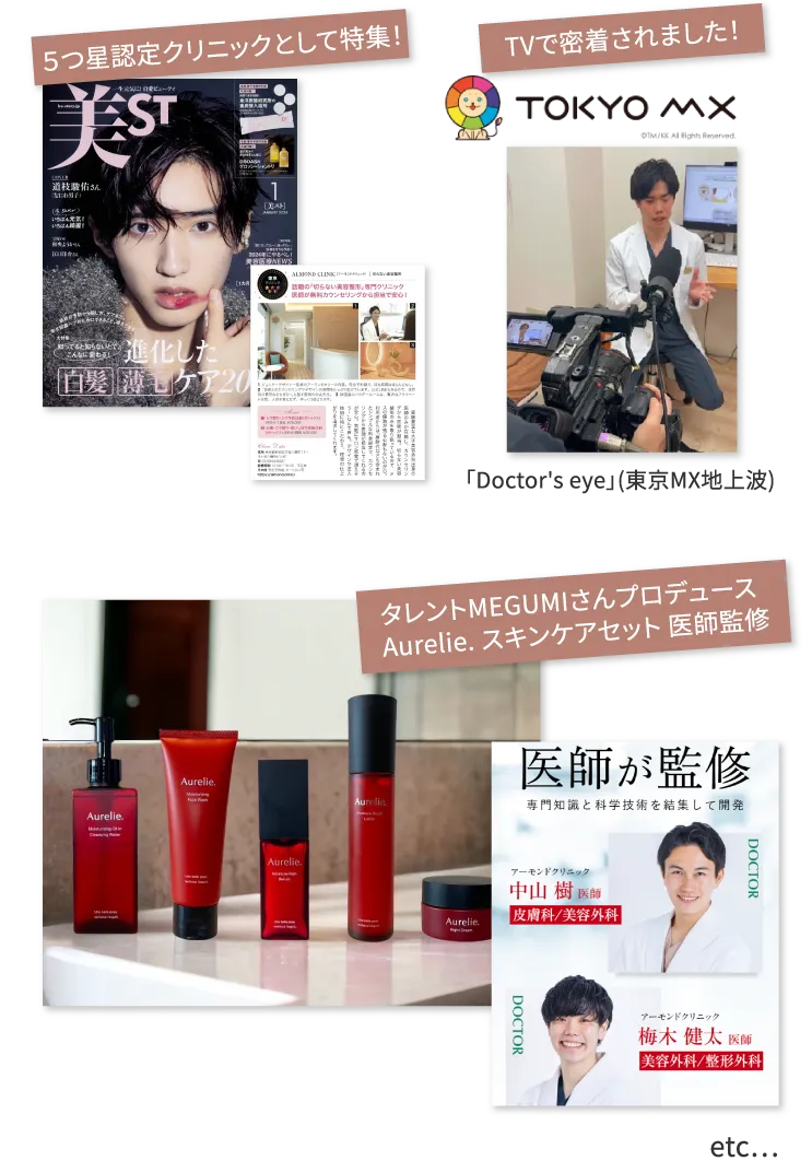掲載メディア例　美ST、TOKYO MX etc...